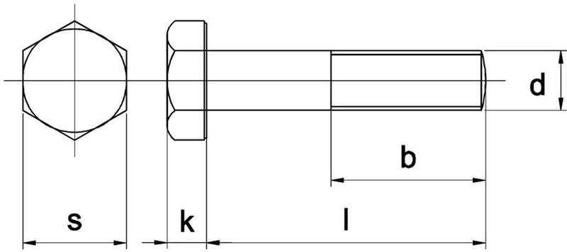 Kobout - Zeskantbout - M30x140 mm - Galvanisch Verzinkt - 10 Stuks