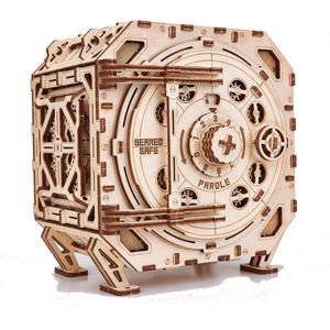 Wood Trick – Modelbouw 3D houten puzzel – ‘Geared safe’ (WDTK037) – 259 stuks - Geen lijm noch verf nodig!
