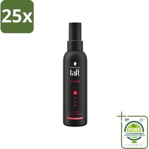 25 x Taft - Power 4 - Styling Gel Spray - 150 ml - Grootverpakking - Haarspray - Stylinggel - Sterke Hold - Haar Fixeren - Taft