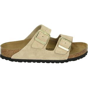 BIRKENSTOCK - Arizona - Suède Sandalen - Beige - Unisex - Hoogwaardig Suède