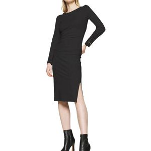 Replay W9136z.000.23301 Lang Mouw Jurk Zwart L Vrouw