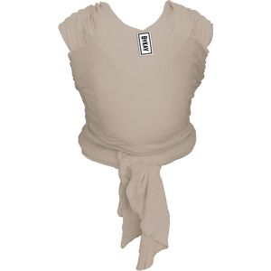 ByKay Stretchy Wrap Classic Ergonomische Draagdoek - Rekbare Draagdoek voor Newborn tm 10kg - 100% Organisch Katoen - Buik- en Heupdragend - Sand - Maat one size
