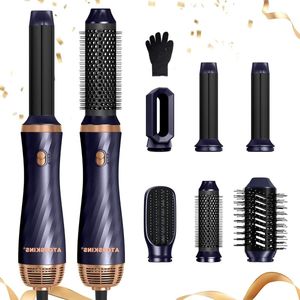 1000 W ionen haardroger- 6-in-1 haarstyler föhn airstyler thermische borstel-curling borstel