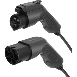 Deltaco e-Charge EV-1107 Oplaadkabel Elektrische Auto - Type 2/Type 1 - 16A - 7 m
