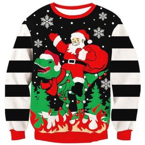 Leuke Gebreide Kersttrui voor Kinderen 7-14 Jaar - 3D Print Sweatshirt