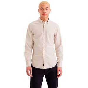 Dockers - Stretch Oxford Slim - Overhemd - Beige - Lange Mouwen