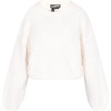 DreiMaster - Vintage - Trui - Offwhite - Pofmouwen - Ronde Hals - Effen