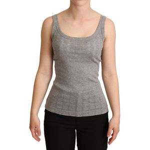 Grijs Canotta-tanktop-T-shirt van katoen-modal