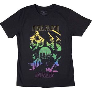 Pink Floyd - Animals Rainbow Photo Heren T-shirt - S - Zwart