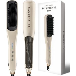 Sansbeauté - Stoomstijltang PRO - Cremé - Professionele Stijltang 5.0