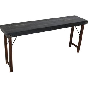 Raw Materials Console tafel Zwart - Inklapbaar - 170x40x76 cm