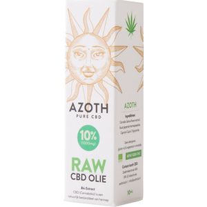 Azoth 10% RAW Hennep CBD Olie - THC Vrij