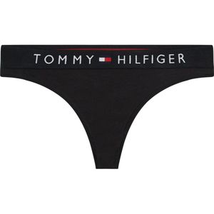 Tommy Hilfiger dames flag logo slip zwart - XS