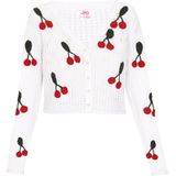 myMo - Vest - Cropped - Met Kersenborduursel - Slanke Pasvorm