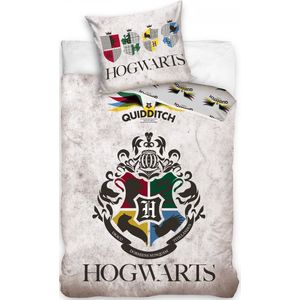Harry Potter Dekbedovertrek Junior 200 X 140 Cm Katoen Crème