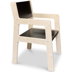 Skinnie houten kinderstoeltje 4-7 jaar | kleuterstoeltje - zwart | toddie.nl