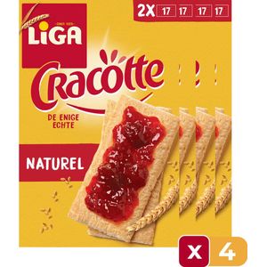 LU Cracottes Crackers Naturel Doos - 250 g - 4 Stuks - Toast - Voordeelverpakking