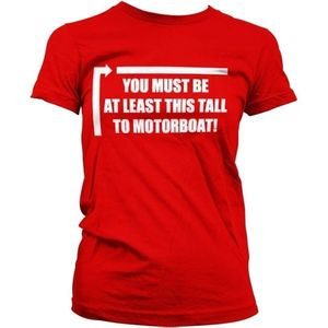 Hybris This Tall To Motorboat Girly Tee Damen T-Shirt Red-S