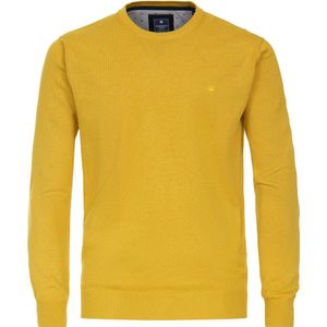 Redmond - Heren Trui - Geel - Katoen - O-hals - Middeldik