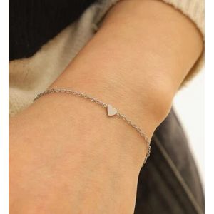 Armband - Roestvrij Staal - Zilverkleurig - Charming Sparkle Collection
