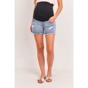 Hello Miz Zwangerschaps Shorts Denim maat XL