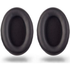 Oorkussens - Koptelefoonhoezen - Oorkappen van schuimrubber - Oorkappen voor koptelefoons - Geschikt Voor Sony WH-1000XM3 Koptelefoon - Zacht Schuim - Kunstleer - Zwart - 2 stuks