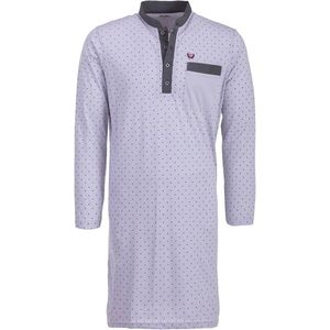Lange mouwen nachthemd voor heren met stippen, comfortabel slaapshirt, maat M-3XL