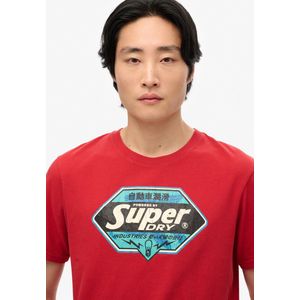 Superdry - Gasoline Graphic Relaxed T-shirt - Katoen - Korte Mouwen