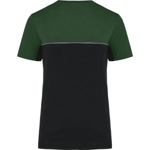 T-shirt Unisex XL WK. Designed To Work Ronde hals Korte mouw Black / Forest Green 60% Katoen, 40% Polyester