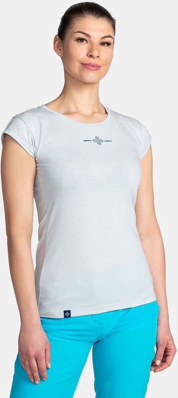 Dames katoenen t-shirt kilpi los-w grijs 34