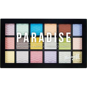 Barry M 18 Color Baked Matte & Metallic Oogschaduw Palette - Paradise