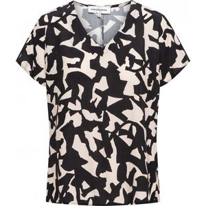 &Co Woman - T-shirt - Multi - Korte Mouwen - V-hals
