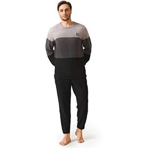 Zachte Fleece Herenset Pyjama - Comfortabel en Warm