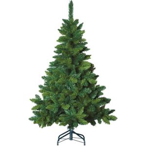 Blooming kunstkerstboom - 240 cm - groen - Ø 153 cm - 1385 tips - metalen voet