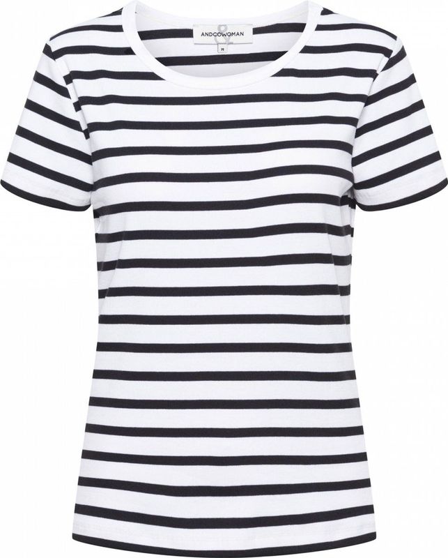 SAVI - STRIPE B - T-shirt - Navy Multi