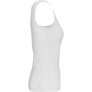 Tank Top Dames XL Kariban Mouwloos White 100% Katoen