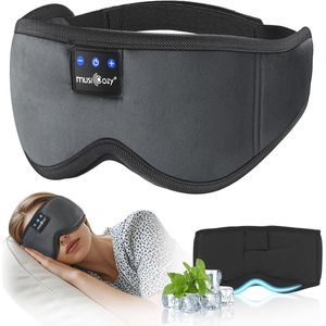 Bluetooth Slaapmasker Hoofdtelefoon - 100% Verduisterend, Comfortabel en Draadloos voor Ultieme Ontspanning