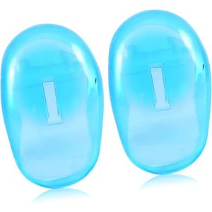1 Paar Waterdichte Plastic Oordoppen - Kappers Oordoppen - Salon Haarkleur Oordoppen - Voor Haarkleur en Thuisgebruik - Blauw