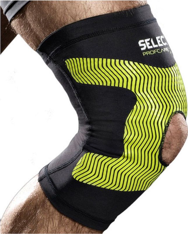 Select - 6252 - Compressie Kniebrace - Zwart - 82% Polyamide - 18% Synthetische Vezels