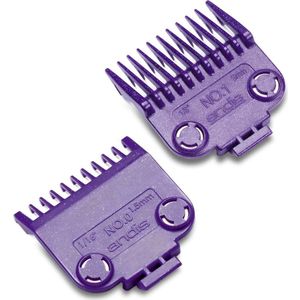 Andis - 01900 - Opzetkammen - Paars - Set van 2 - Nano-zilvertechnologie