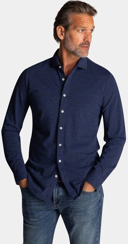 NZA - Blauw - Overhemd - Katoen - Regular Fit