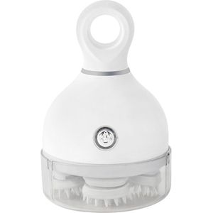 Elektrisch hoofdmassage-apparaat, draagbaar hoofdmassage-apparaat met knedende massagekop, 3 massagestanden, draadloos siliconen huisdiermassage-apparaat, geschikt voor honden en katten.