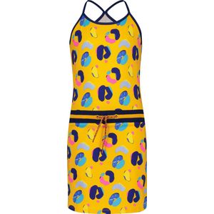 4PRESIDENT Meisjes jurk - Leopard AOP - Maat 110 - Meisjes jurken