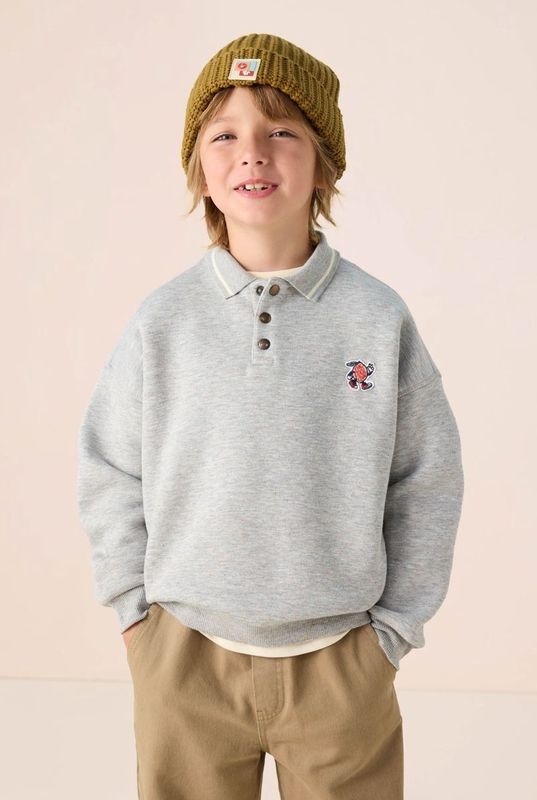 Sissy-Boy - Lichtgrijze Sweater - Artwork