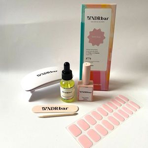 WNDRbar Gel nagelstickers Startset met 1x BIAB Glow en Accessoires - Nagelstickers voor UV gelnagels- Gel nails - Gel nail wraps - Nail wraps - Semi-cured nail wraps - Nail stickers - gellak stickers - Gel Manicures