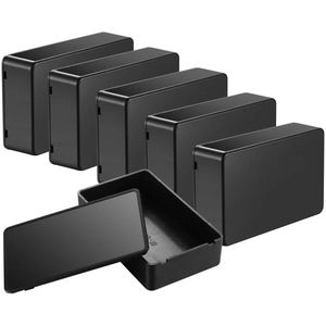 JGS Premium - Elektronische projectdoos Kunststof Behuizing Zwart IP65/IP66 - DIY Accessoire Box 100x60x25 mm met Elektronica Behuizing en Verdelerdoos