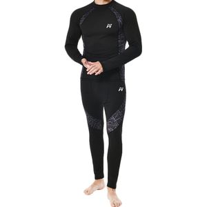 Thermo Ondergoed set voor Heren : Ademend en Comfortabel Basislaag voor Voetbal, Tennis, Skiën, Hardlopen en Outdooractiviteiten-Camo-XXL