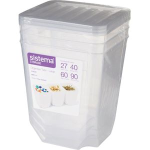 Sistema Storage Opbergbox - Met Deksel - Transparant - 1.8 Liter
