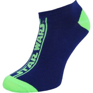 Donkerblauw-groene, heren sneakersokken STAR WARS Disney