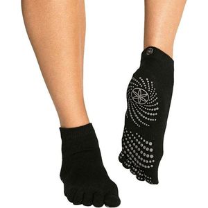 Gaiam - Grippy Yoga Socks - Anti-Slip Yogasokken - Zwart